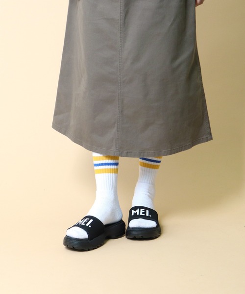 MEI（メイ）の「∴【 MEI / メイ 】 FLAT SANDAL フラットサンダル　レディース（サンダル・レディース・ブラック/ベージュ/オリーブドラブ/パープル・SMALL/MEDIUM/LARGE）」の21枚目の写真