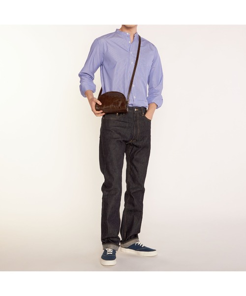 IL BISONTE(イルビゾンテ)の「IL BISONTE / ショルダーバッグ(ショルダーバッグ・レディース・ライトグレー/ダークグリーン/ブラウン/ダークグレー/グレイッシュベージュ・FREE)」の8枚目の写真