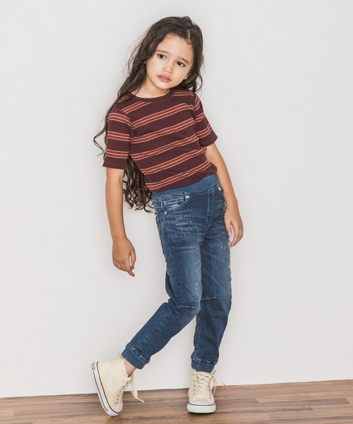 BAYFLOW（ベイフロー）の「[KIDS]マルチボーダーT（Tシャツ/カットソー・キッズ・グリーン/ボルドー・SMALL/MEDIUM/LARGE/X-LARGE/XX-LARGE）」の17枚目の写真