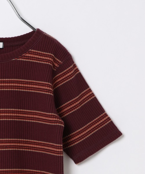 BAYFLOW（ベイフロー）の「[KIDS]マルチボーダーT（Tシャツ/カットソー・キッズ・グリーン/ボルドー・SMALL/MEDIUM/LARGE/X-LARGE/XX-LARGE）」の7枚目の写真