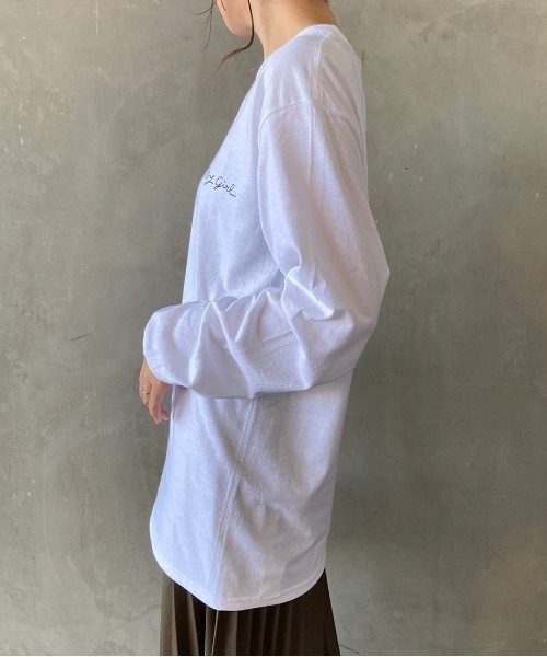 SCREEN STARS（スクリーンスターズ）の「[SCREEN STARS/スクリーンスターズ] 別注ガールプリントTシャツ（Tシャツ/カットソー・レディース・ホワイト/パープル・S/M/L）」の20枚目の写真