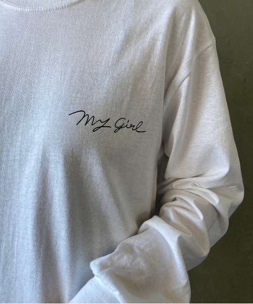 SCREEN STARS（スクリーンスターズ）の「[SCREEN STARS/スクリーンスターズ] 別注ガールプリントTシャツ（Tシャツ/カットソー・レディース・ホワイト/パープル・S/M/L）」の16枚目の写真