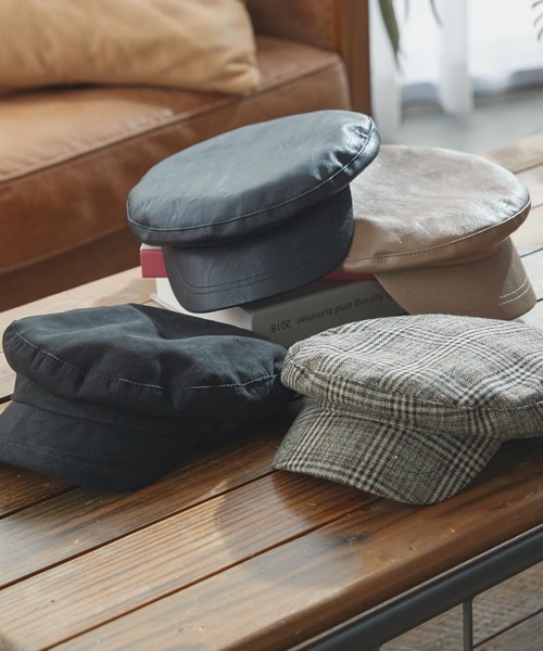 KOBE LETTUCE（コウベレタス）の「キャスケット（キャスケット・レディース・ブラック/ブラック系その他/ベージュ系その他/チェック・FREE）」の2枚目の写真