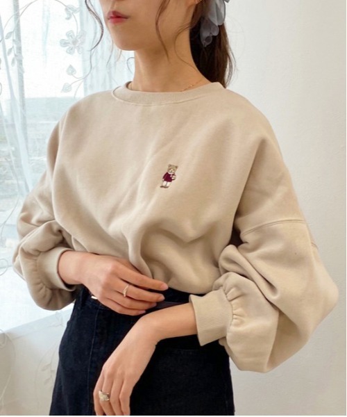 apres jour(アプレジュール)の「アソート袖ボリュームスウェット【ZOZOTOWN限定アイテム】(Tシャツ/カットソー・レディース・ブラック/ダークブラウン/ボルドー/ホワイト系その他/ライトベージュ/アイボリー/モカ/ベージュ系その他/クリーム/ブラック系その他/グレイッシュベージュ/その他/ラベンダー/ダークブルー/ブラック系その他2/ホワイト系その他2・フリー/X-LARGE)」の12枚目の写真