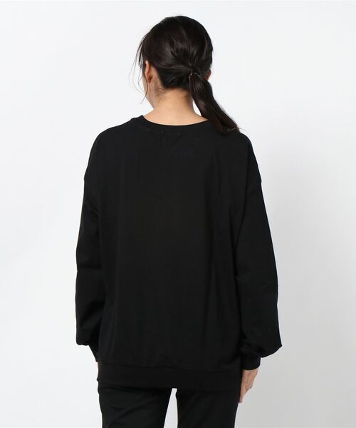 LEAD(リード)の「綿コットン100%シンプル長袖カットソートップス TOPS(Tシャツ/カットソー・レディース・ブラック/ネイビー/オフホワイト/カーキ/キャメル/ライトアッシュグレー・FREE)」の7枚目の写真
