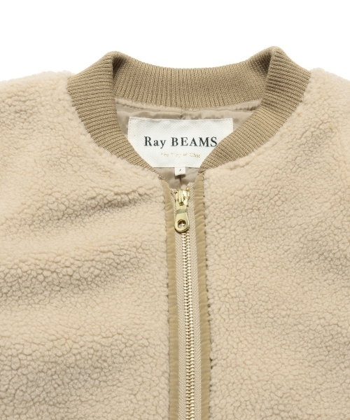 Ray BEAMS（レイビームス）の「Ray BEAMS / ボア タフタ ZIP コート（その他アウター・レディース・ブラック/ベージュ・1/0）」の16枚目の写真