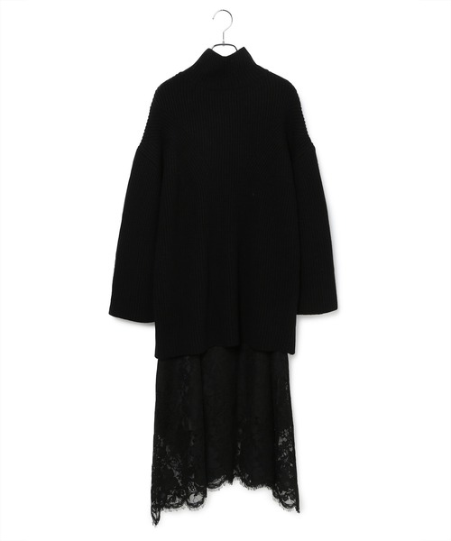 ADAM ET ROPE'(アダムエロペ)の「【セットアイテム】レイヤードニットワンピース(ワンピース・レディース・ライトグレー/ブラック・FREE)」の15枚目の写真