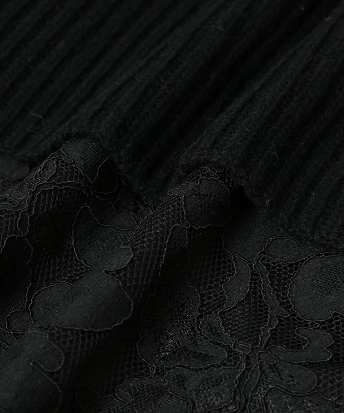 ADAM ET ROPE'(アダムエロペ)の「【セットアイテム】レイヤードニットワンピース(ワンピース・レディース・ライトグレー/ブラック・FREE)」の19枚目の写真