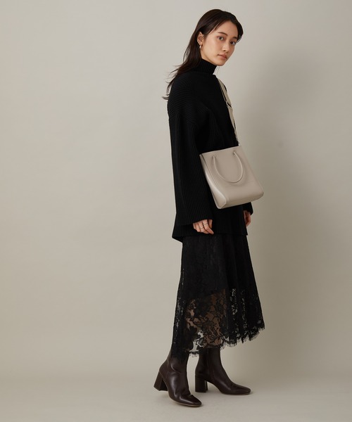 ADAM ET ROPE'(アダムエロペ)の「【セットアイテム】レイヤードニットワンピース(ワンピース・レディース・ライトグレー/ブラック・FREE)」の17枚目の写真