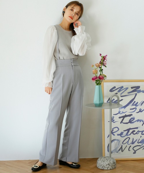 one after another NICE CLAUP（ワンアフターアナザーナイスクラップ）の「異素材コンシャスニット（ニット/セーター・レディース・アイボリー/ブラック/グレー/ブラウン・FREE）」の7枚目の写真