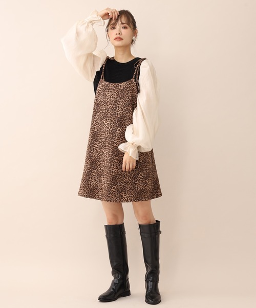 one after another NICE CLAUP（ワンアフターアナザーナイスクラップ）の「異素材コンシャスニット（ニット/セーター・レディース・アイボリー/ブラック/グレー/ブラウン・FREE）」の22枚目の写真