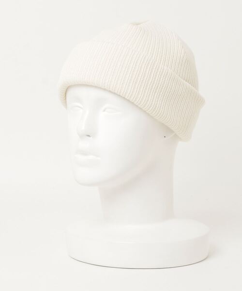 WEGO（ウィゴー）の「WEGO/コットン2WAYショートニットキャップ（ニットキャップ/ビーニー・メンズ・オフホワイト/グリーン系その他/ベージュ/ライトピンク/杢グレー/ダークグレー/ブルー/ブラック/ライトパープル・FREE）」の11枚目の写真