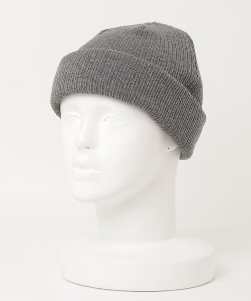 WEGO（ウィゴー）の「WEGO/コットン2WAYショートニットキャップ（ニットキャップ/ビーニー・メンズ・オフホワイト/グリーン系その他/ベージュ/ライトピンク/杢グレー/ダークグレー/ブルー/ブラック/ライトパープル・FREE）」の14枚目の写真