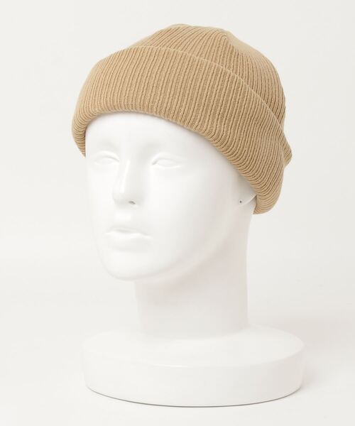 WEGO（ウィゴー）の「WEGO/コットン2WAYショートニットキャップ（ニットキャップ/ビーニー・メンズ・オフホワイト/グリーン系その他/ベージュ/ライトピンク/杢グレー/ダークグレー/ブルー/ブラック/ライトパープル・FREE）」の15枚目の写真
