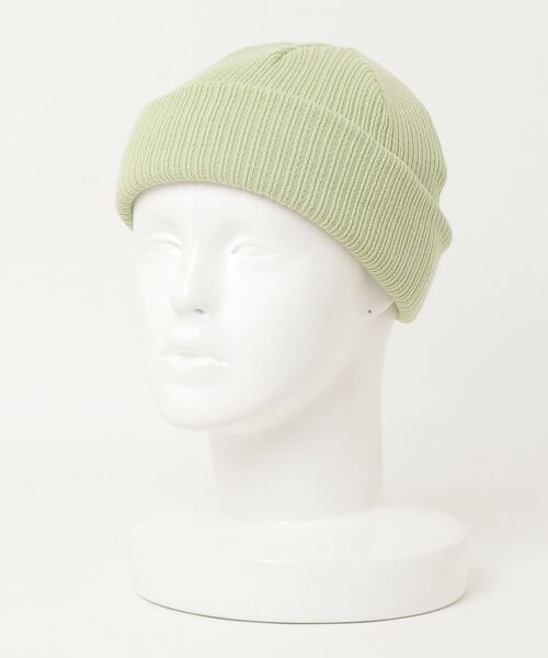 WEGO（ウィゴー）の「WEGO/コットン2WAYショートニットキャップ（ニットキャップ/ビーニー・メンズ・オフホワイト/グリーン系その他/ベージュ/ライトピンク/杢グレー/ダークグレー/ブルー/ブラック/ライトパープル・FREE）」の16枚目の写真