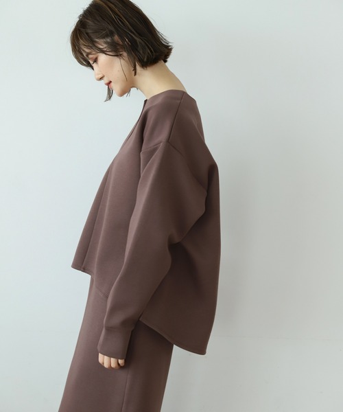 A part by（アパートバイ）の「CoPoキーネックセットアップ　935131（ワンピース・レディース・アイボリー/ベージュ系その他・FREE）」の14枚目の写真