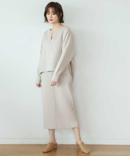 A part by（アパートバイ）の「CoPoキーネックセットアップ　935131（ワンピース・レディース・アイボリー/ベージュ系その他・FREE）」の13枚目の写真