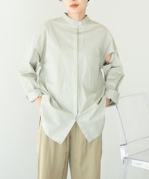 ショルダースリットバンドカラーシャツ/solace