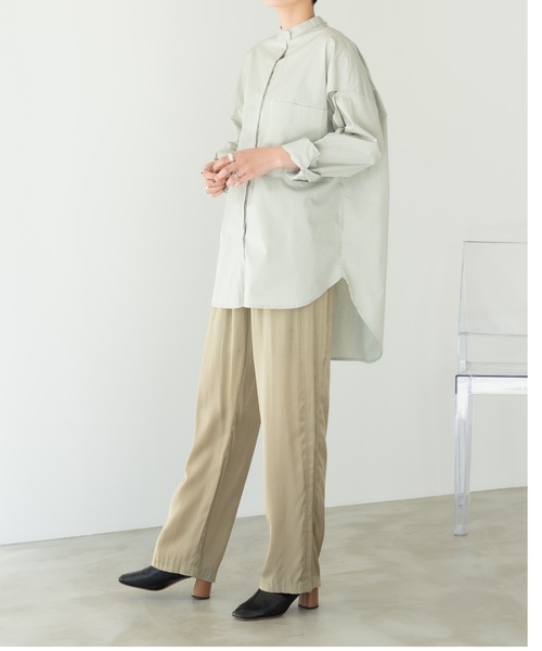 Solace（ソレイス）の「ショルダースリットバンドカラーシャツ/solace（シャツ/ブラウス・レディース・ホワイト/ブルー/グリーン・FREE）」の8枚目の写真