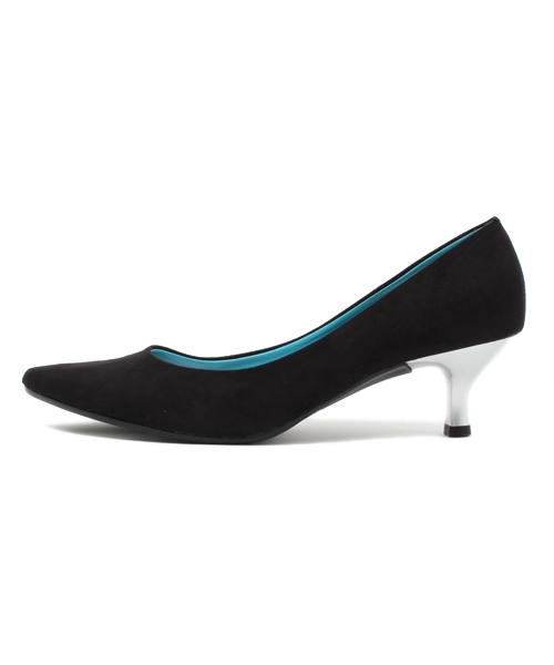 WHO'S WHO gallery（フーズフーギャラリー）の「【DCMT】Odekake Pumps（パンプス・レディース・ブラック/グリーン・24.5cm/23.5cm/22.5cm）」の3枚目の写真