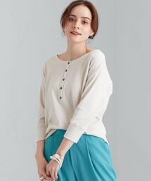green label relaxing（グリーンレーベルリラクシング）の「SC ハニカム ヘンリーネック プルオーバー カットソー（Tシャツ/カットソー）」