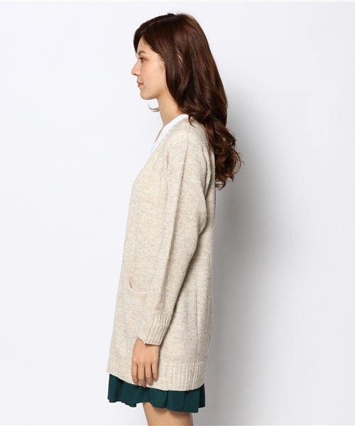 LBC(エルビーシー)の「7G杢ブークレービッグカーディガン(カーディガン/ボレロ・レディース・オフホワイト/アッシュグレー/ワインレッド・MEDIUM)」の9枚目の写真