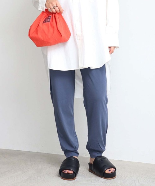 note et silence （ノートエシロンス）の「◇ハイト天竺ハイウェット　ルーズイージーパンツ（その他パンツ・レディース・グレー/ブルー/ホワイト/チャコールグレー・FREE）」の4枚目の写真