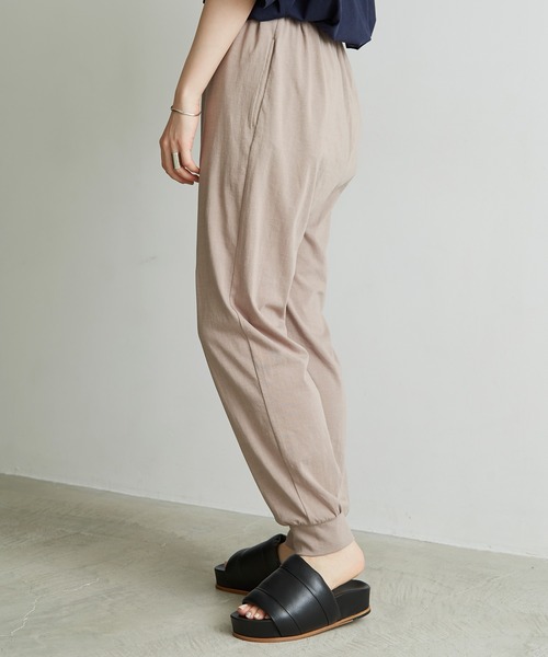 note et silence （ノートエシロンス）の「◇ハイト天竺ハイウェット　ルーズイージーパンツ（その他パンツ・レディース・グレー/ブルー/ホワイト/チャコールグレー・FREE）」の6枚目の写真