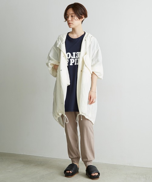 note et silence （ノートエシロンス）の「◇ハイト天竺ハイウェット　ルーズイージーパンツ（その他パンツ・レディース・グレー/ブルー/ホワイト/チャコールグレー・FREE）」の13枚目の写真