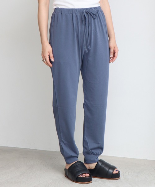 note et silence （ノートエシロンス）の「◇ハイト天竺ハイウェット　ルーズイージーパンツ（その他パンツ・レディース・グレー/ブルー/ホワイト/チャコールグレー・FREE）」の16枚目の写真