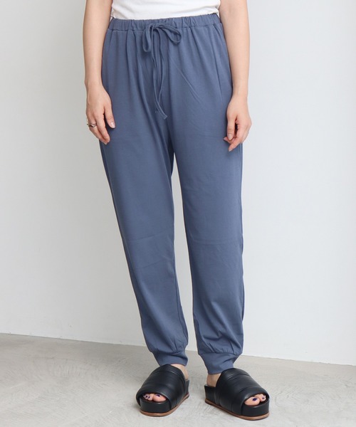 note et silence （ノートエシロンス）の「◇ハイト天竺ハイウェット　ルーズイージーパンツ（その他パンツ・レディース・グレー/ブルー/ホワイト/チャコールグレー・FREE）」の20枚目の写真