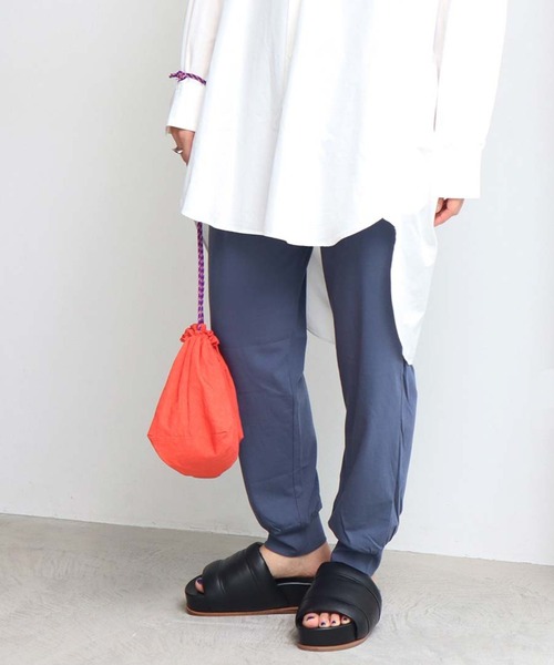 note et silence （ノートエシロンス）の「◇ハイト天竺ハイウェット　ルーズイージーパンツ（その他パンツ・レディース・グレー/ブルー/ホワイト/チャコールグレー・FREE）」の22枚目の写真