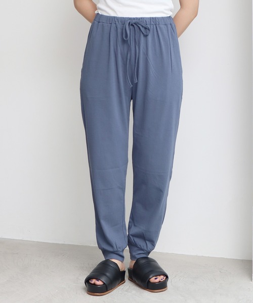 note et silence （ノートエシロンス）の「◇ハイト天竺ハイウェット　ルーズイージーパンツ（その他パンツ・レディース・グレー/ブルー/ホワイト/チャコールグレー・FREE）」の15枚目の写真