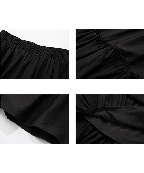 Fano Studios(ファノ ストゥディオズ)の「【Fano Studios】Square collar no sleeve & pleated skirt FC21S125(セットアップ・レディース・ブラック・S/M/L)」の21枚目の写真