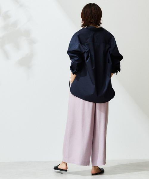 Liesse（リエス）の「タックワイドキュロット（その他パンツ・レディース・杢グレー/ホワイト/ライラック/イエロー・S/M）」の3枚目の写真