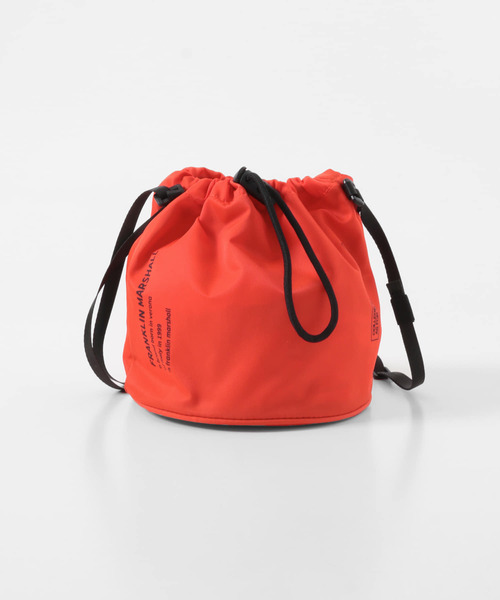 FRANKLIN & MARSHALL（フランクリンマーシャル）の「F&M 巾着バッグ（ショルダーバッグ・メンズ・オレンジ/ベージュ/ブラック・-）」の9枚目の写真