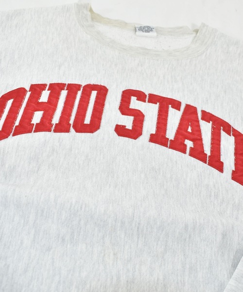 VINTAGE（ヴィンテージ）の「【ヴィンテージ古着】OHIO STATE クルーネックスウェット リバースタイプ USA製（スウェット・メンズ・グレー・LARGE）」の2枚目の写真