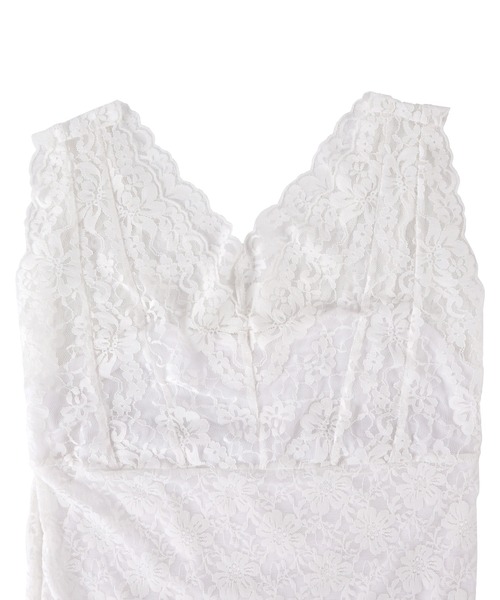 PUNYUS（プニュズ）の「レースキャミソール（キャミソール・レディース・ブラック/ホワイト・2/1/4/3）」の6枚目の写真