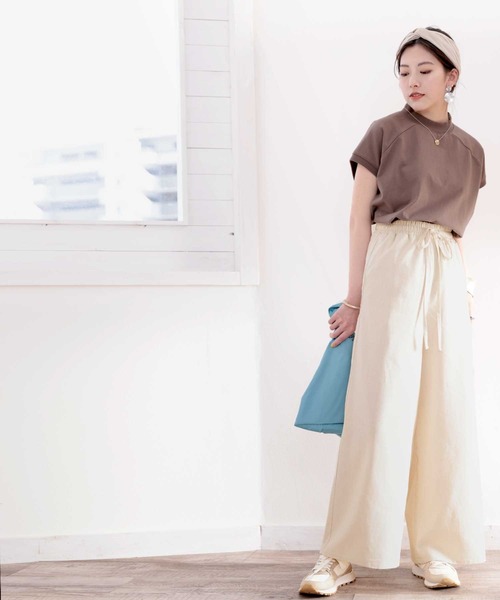 classicalelf（クラシカルエルフ）の「ふわり、たなびく。コットンフレアパンツ（その他パンツ・レディース・ブラック/モカ/サンドベージュ/ナチュラル・LARGE/MEDIUM/SMALL/X-LARGE）」の22枚目の写真