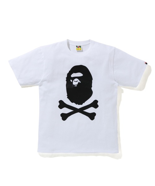 【大人気】APE アベイシングエイプ BAPE ホワイト ロゴ Tシャツ 【S】 BAPE.COM TEE（Tシャツ/カットソー）｜A BATHING APE（ア