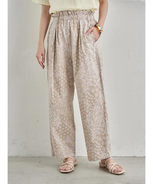 earth music&ecology（アースミュージックアンドエコロジー）の「気分は旅！パンツ ＊（その他パンツ・レディース・ピンクベージュ/ダークネイビー/ベージュ/カーキ・FREE）」の6枚目の写真