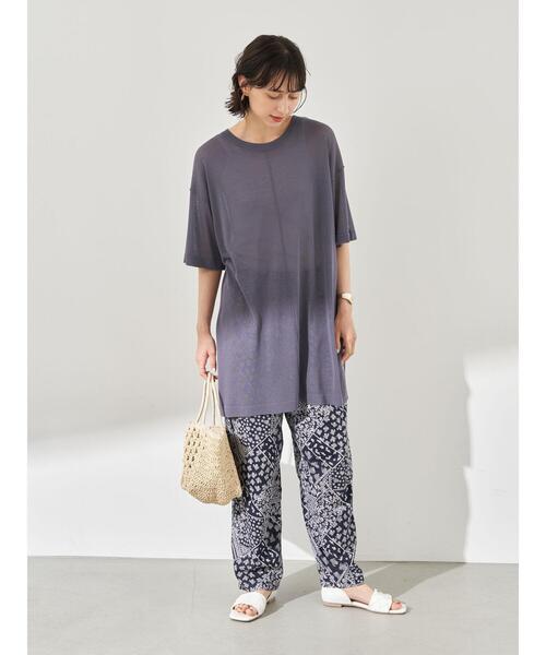 earth music&ecology（アースミュージックアンドエコロジー）の「気分は旅！パンツ ＊（その他パンツ・レディース・ピンクベージュ/ダークネイビー/ベージュ/カーキ・FREE）」の10枚目の写真