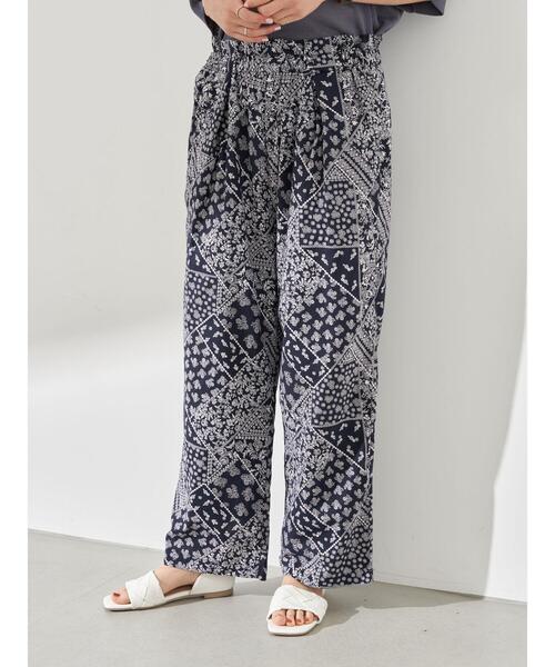 earth music&ecology（アースミュージックアンドエコロジー）の「気分は旅！パンツ ＊（その他パンツ・レディース・ピンクベージュ/ダークネイビー/ベージュ/カーキ・FREE）」の13枚目の写真