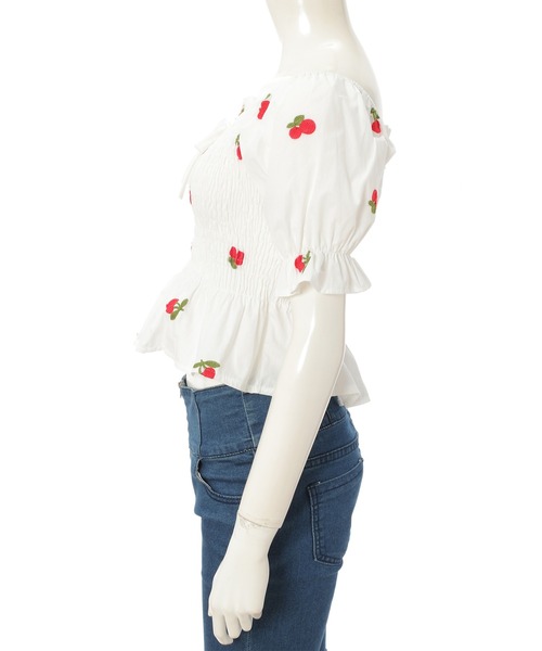 fifth calin（フィフスカラン）の「総柄刺繍パフスリーブブラウス（シャツ/ブラウス・レディース・ブルー/その他4/その他5・MEDIUM）」の6枚目の写真