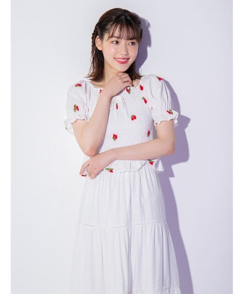 fifth calin（フィフスカラン）の「総柄刺繍パフスリーブブラウス（シャツ/ブラウス・レディース・ブルー/その他4/その他5・MEDIUM）」の21枚目の写真