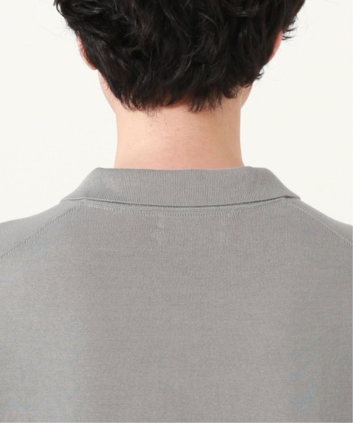 JOURNAL STANDARD（ジャーナルスタンダード）の「SUVIN COTTON 14G ニットポロシャツ /サマーニット（ポロシャツ・メンズ・ブラック/ベージュ/グレー/コバルトブルー・MEDIUM/LARGE）」の10枚目の写真