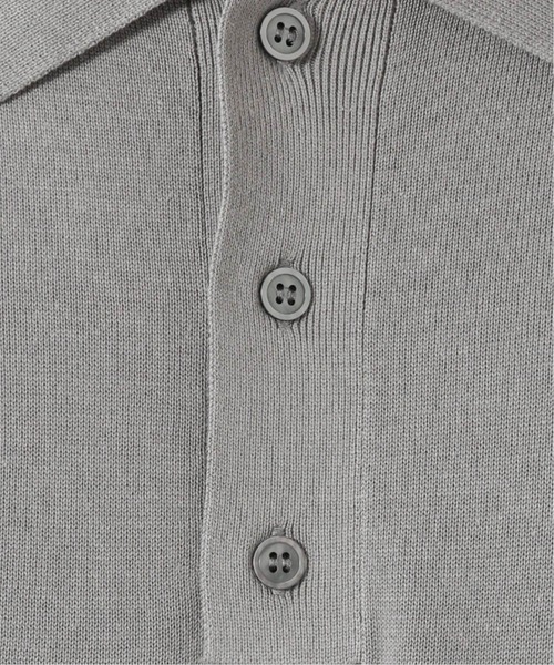 JOURNAL STANDARD（ジャーナルスタンダード）の「SUVIN COTTON 14G ニットポロシャツ /サマーニット（ポロシャツ・メンズ・ブラック/ベージュ/グレー/コバルトブルー・MEDIUM/LARGE）」の13枚目の写真