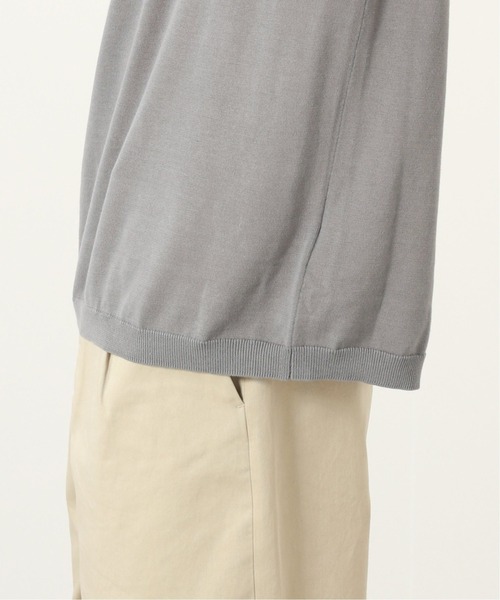 JOURNAL STANDARD（ジャーナルスタンダード）の「SUVIN COTTON 14G ニットポロシャツ /サマーニット（ポロシャツ・メンズ・ブラック/ベージュ/グレー/コバルトブルー・MEDIUM/LARGE）」の14枚目の写真