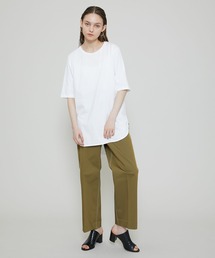 【ATON(エイトン)】ROUND HEM T-SHIRT/ラウンドヘムTシャツ KKAGIM0016