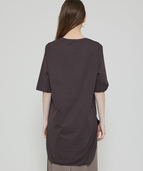 ATON(エイトン)の「【ATON(エイトン)】ROUND HEM T-SHIRT/ラウンドヘムTシャツ KKAGIM0016(Tシャツ/カットソー・レディース・ホワイト/ネイビー/ワイン・1/2)」の13枚目の写真